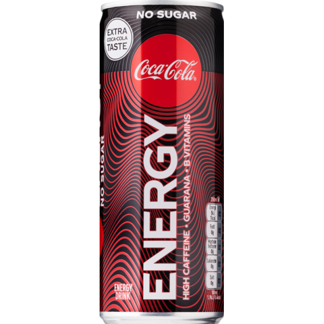 Coca Cola Zero Energy 12x25 cl. (dåse)