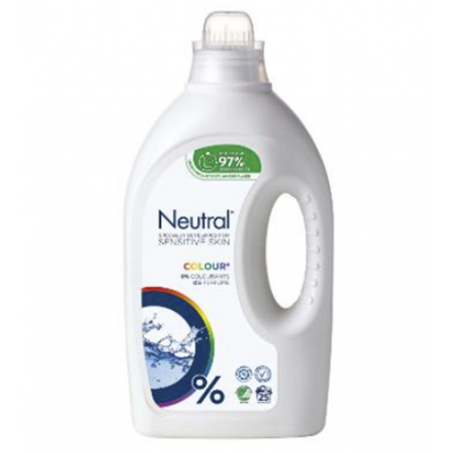 Tøjvask Flydende Neutral Colour u/parfume og blegemiddel 1,25 L