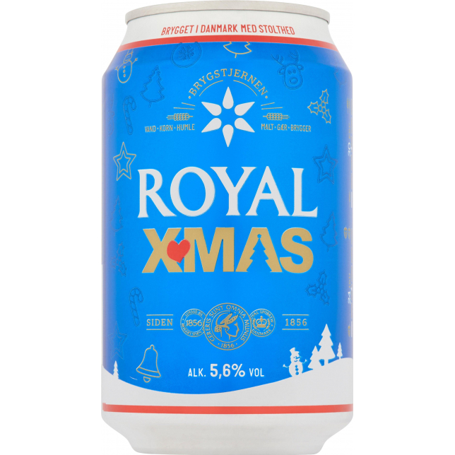 Royal X-MAS Blå 5,6% 24x33 cl. (dåse)
