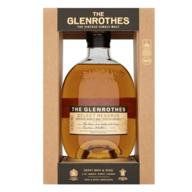 Glenrothes Select Reserve Speyside Single Malt Scotch Whisky 43% 70 cl. (Gaveæske)