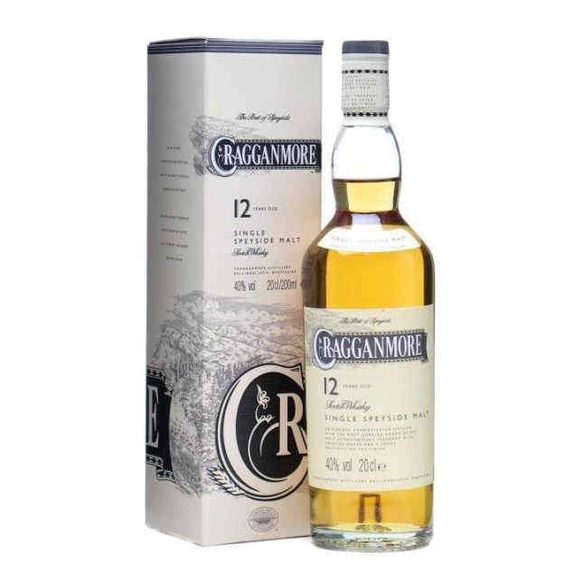 Cragganmore 12 års Speyside Single Malt Scotch Whisky 40% 70 cl. (Gaveæske)