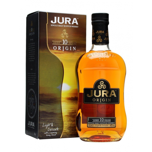 Isle of Jura Origin 10 års Single Malt Scotch Whisky 40% 70 cl. (Gaveæske)