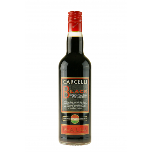 Carcelli Black Liqeur Sambuca 35% 70 cl. (flaske)