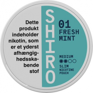 Shiro Fresh Mint Medium Slim Nikotinposer 5 stk.