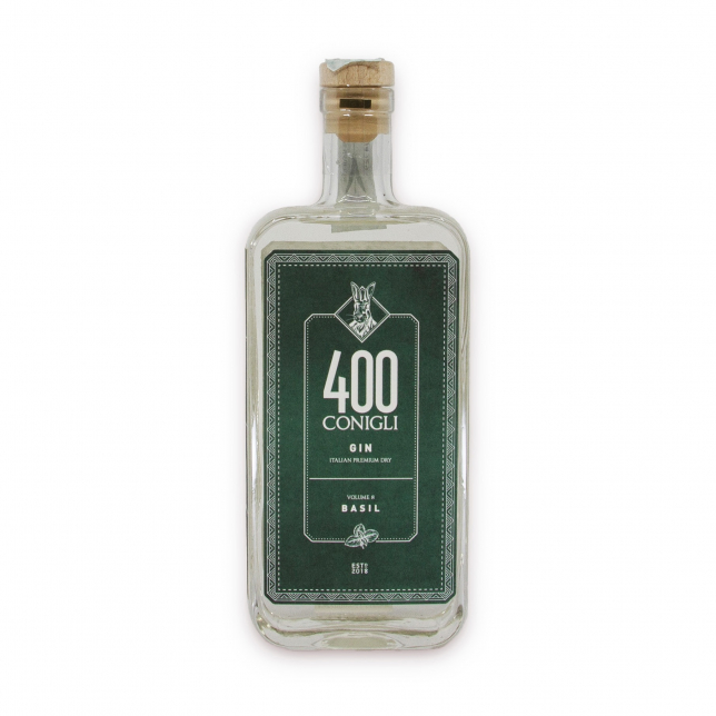 400 Conigli Vol. 8  Basil Gin 42% 50 cl. (flaske)