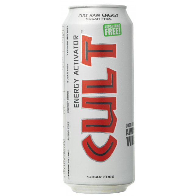 Cult Raw Energy Sugarfree 50 cl. (dåse)