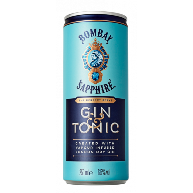 Bombay Sapphire Gin & Tonic RTD 6,5% 25 cl. (dåse)