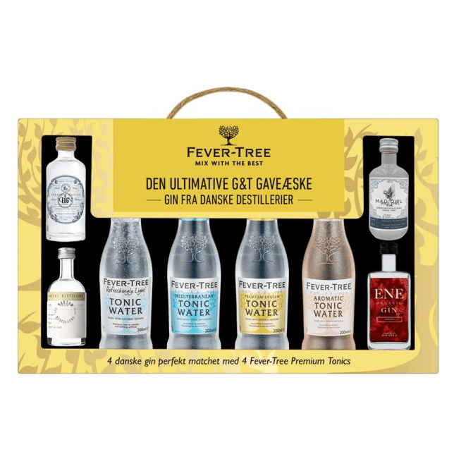 Fever Tree Den Ultimative G&T Gaveæske – Gin Fra Danske Destillerier