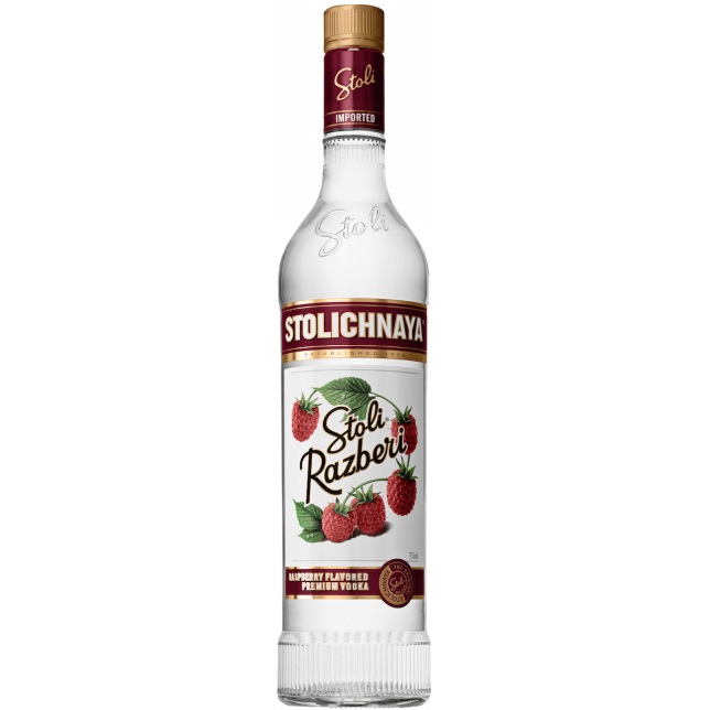 Stolichnaya Razberi Vodka 37,5% 70 cl.