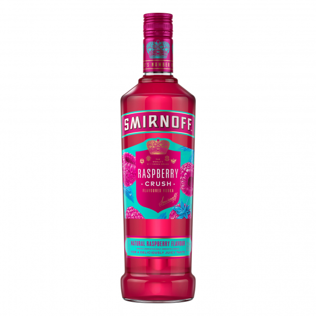 Smirnoff Raspberry Crush Vodka 37,5% 70 cl.