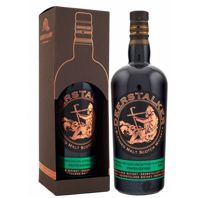 Deerstalker Blended Malt Peated Edition Scotch Whisky 43% 70 cl. (Gaveæske)