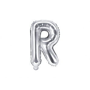 Sølv "R" Ballon 1 stk.