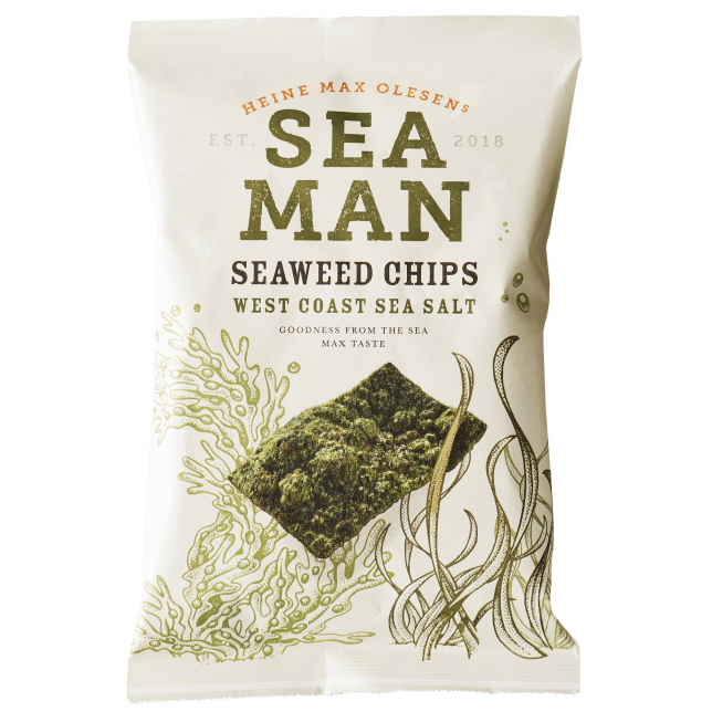 Seaman West Coast Sea Salt Seaweed Chips 21x15 g. (poser)