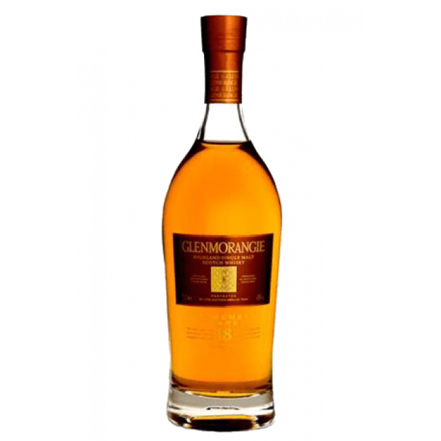 Glenmorangie 18 års Highland Single Malt Scotch Whisky 43% 70 cl. (Gaveæske)