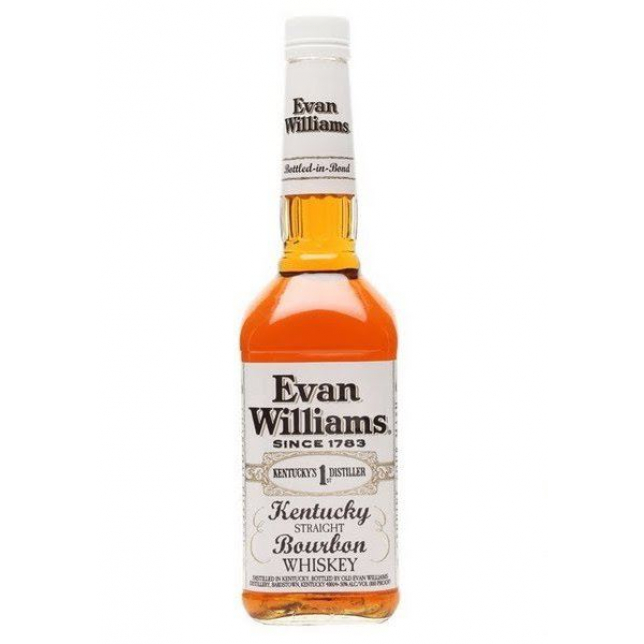 Evan Williams White Label Kentucky Straight Bourbon Whiskey 50% 70 cl.