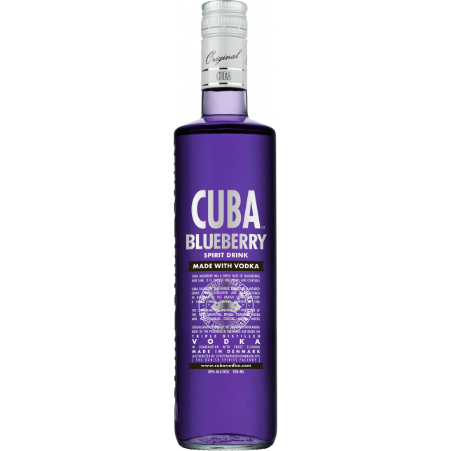 CUBA Blueberry Vodka 30% 70 cl.