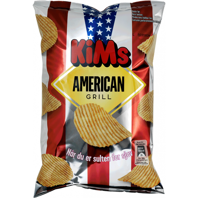 Kims American Grill Chips 20x170 gr.
