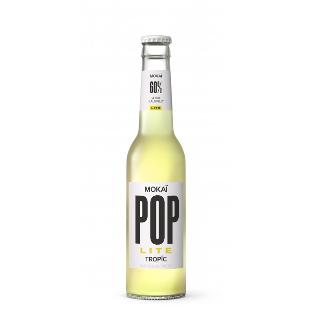 Mokaï Pop Gul Lite 4% 24x27,5 cl. (flaske)