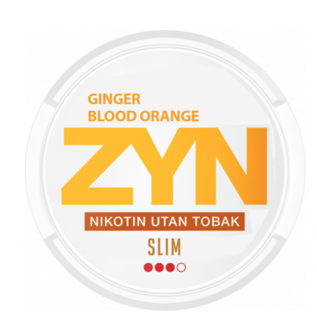 Zyn Slim Ginger Blood Orange Tyggetobak 5 stk.