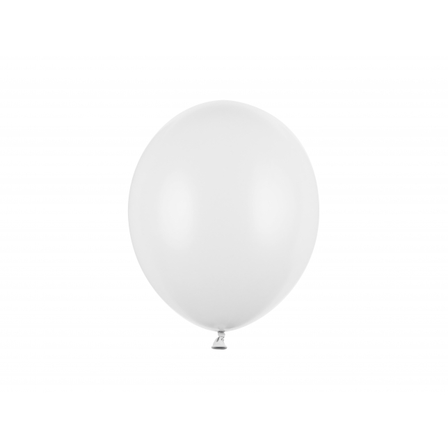 Pastel Ren Hvid Stærke Balloner 27 cm. 100 stk.