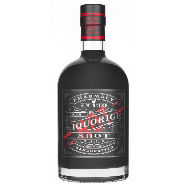 A. H. Riise Pharmacy Liquorice Hot Shot 18% 70 cl.