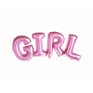 Pink “GIRL” Folieballon 1 stk.
