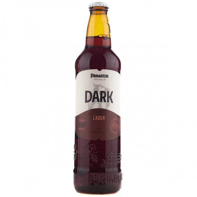 Primator Premium Dark Lager 4,5% 50 cl. (flaske)