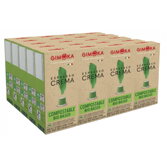 Lagersalg - 200 stk. Gimoka Espresso Crema (Nespresso kapsler
