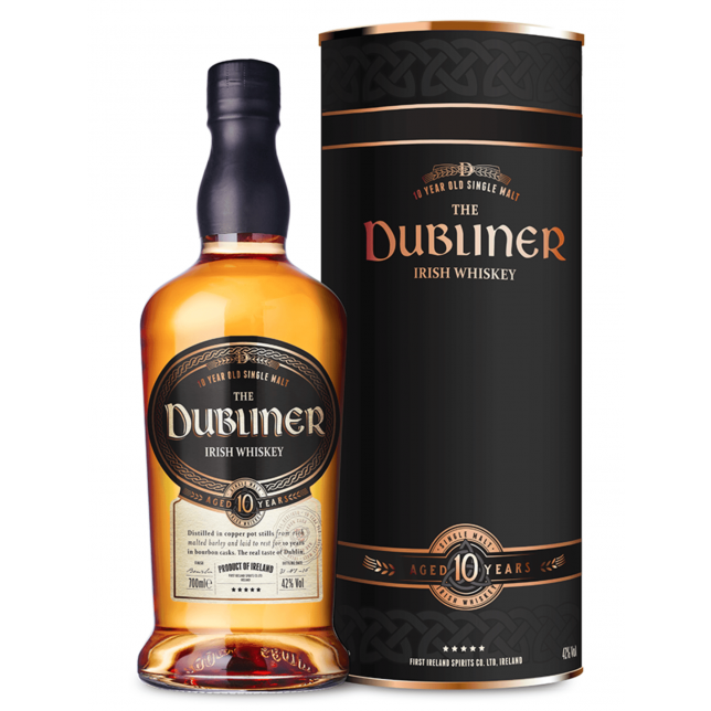 Dubliner 10 års Single Malt Irish Whiskey 42% 70 cl. (Gaveæske)