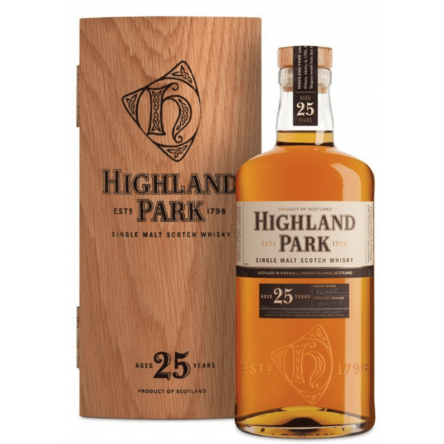 Highland Park 25 års Single Malt Scotch Whisky 45,7% 70 cl. (Gaveæske)