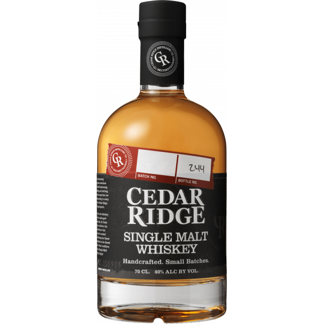 Cedar Ridge Single Malt American Whisky 40% 70 cl.