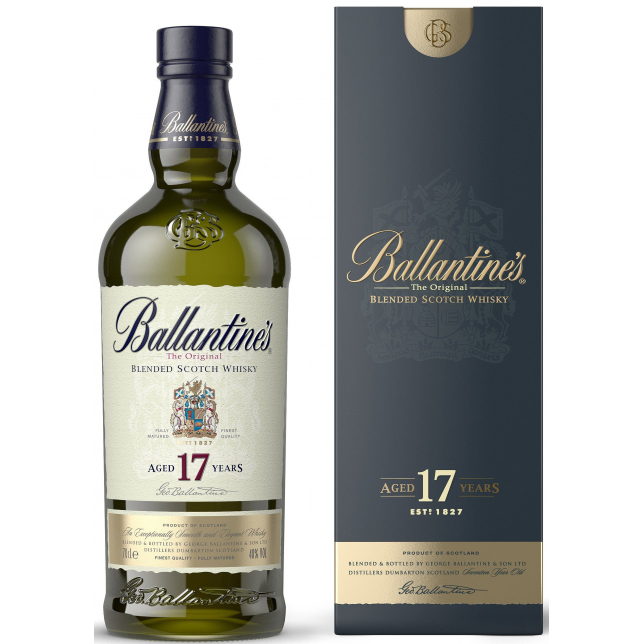 Ballantines 17 års Blended Scotch Whisky 40% 70 cl.