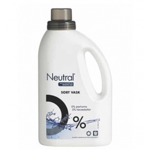 Tøjvask Flydende Neutral Black Svane u/parfume og blegemiddel 1,25 L