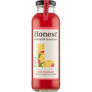 Honest Pink Lemonade Citron & Hindbær ØKO 33 cl. (flaske)