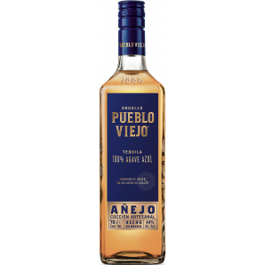 Pueblo Viejo 100% Agave Anejo Tequila 38% 70 cl.