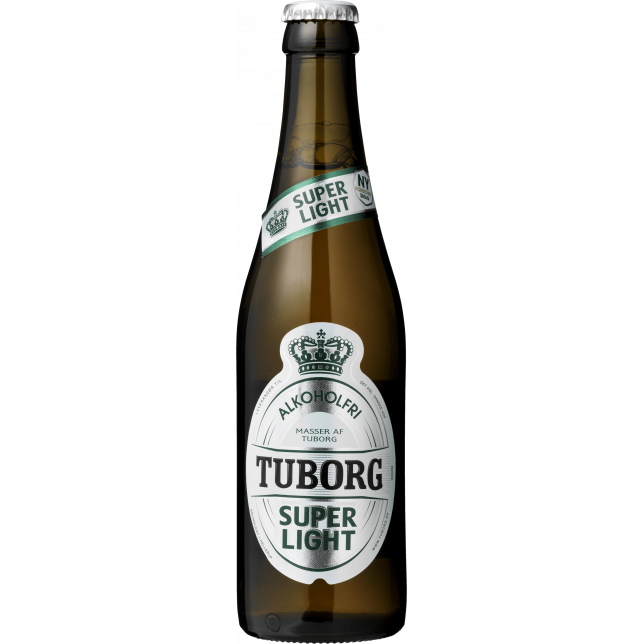 Tuborg Super Light Pilsner 0,1% 30x33 cl. (flaske)