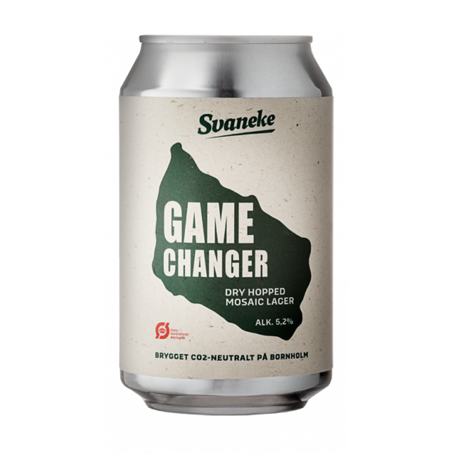 Svaneke Game Changer Dry Hopped Mosaic Lager ØKO 5,2% 33 cl. (dåse)