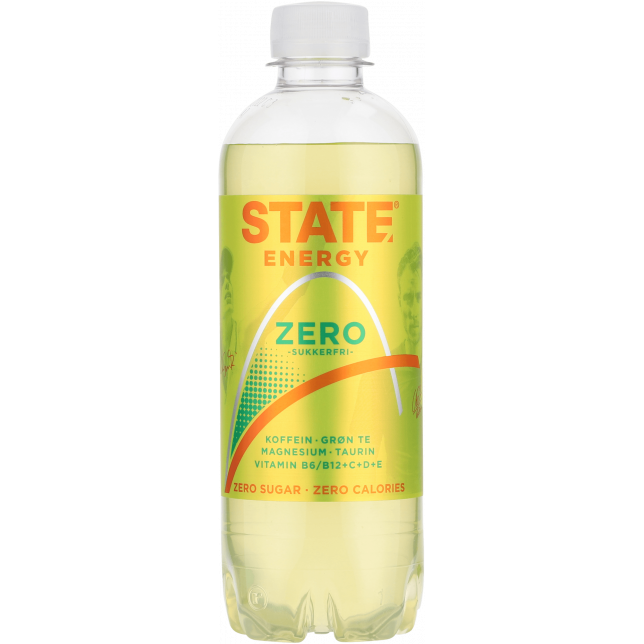 STATE Energy Sparkling Zero 40 cl. (PET-flaske)