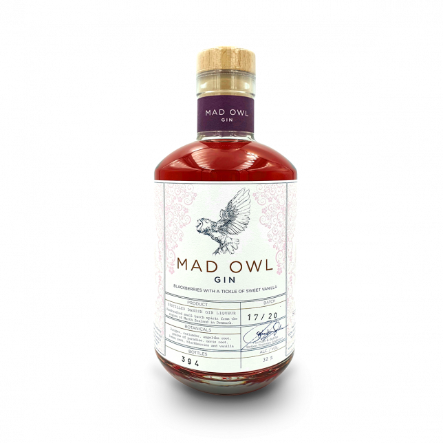 Mad Owl Blackberries Gin 32% 50 cl.