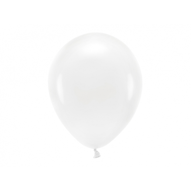 Pastel Hvid Eco Balloner 30 cm. 100 stk.