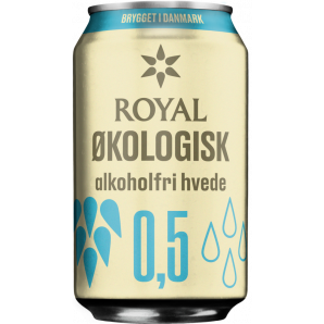 Royal Alkoholfri Hvedeøl ØKO 0,5% 33cl. (dåse)