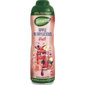 Teisseire Sukkerfri Kids Range Apple Berrylicious Blast Saft 60 cl. (dåse)