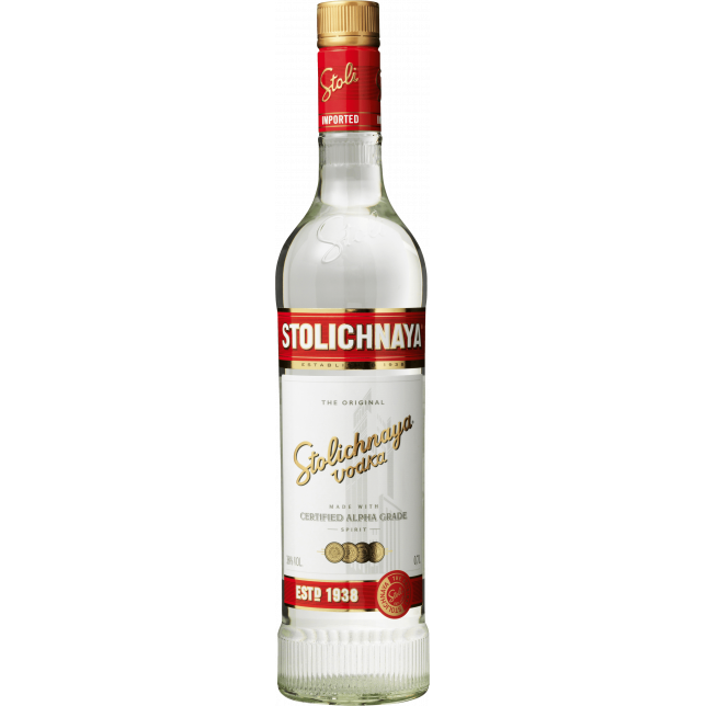 Stolichnaya Vodka 38% 70 cl.