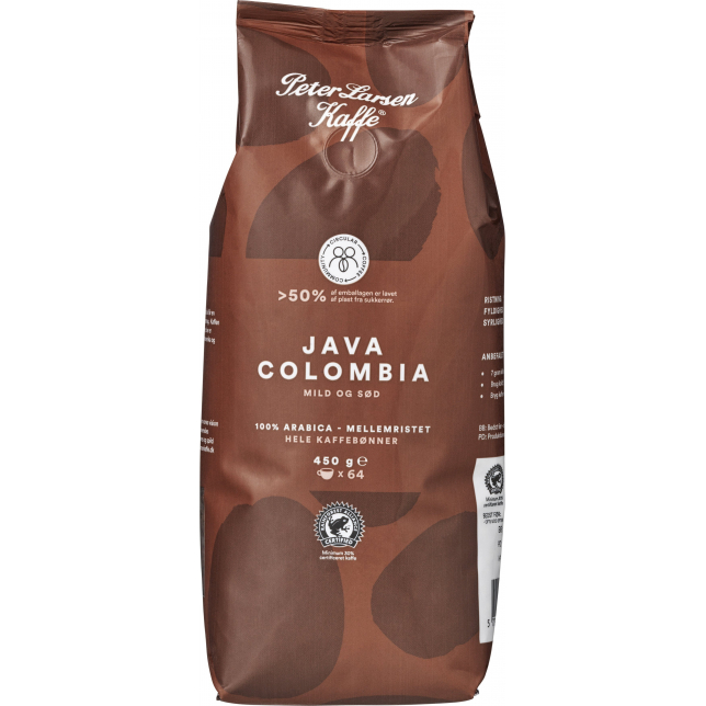 Peter Larsen Kaffe Java Colombia 450 gr. (hele bønner)