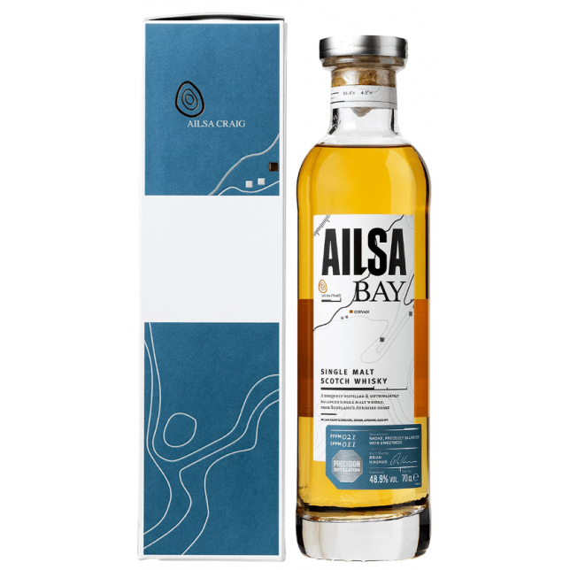 Ailsa Bay Single Malt Scotch Whisky 48,9% 70 cl. (Gaveæske)