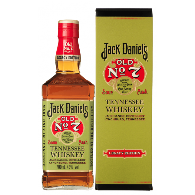 Jack Daniels Old No. 7 Legacy Edition Tennessee Bourbon Whisky 43% 70 cl. (Gaveæske)