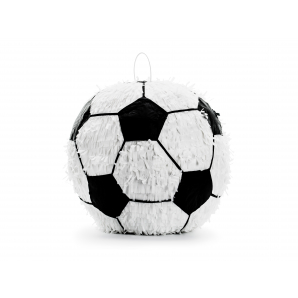 Hvid & Sort Fodbold Piñata 1 stk.