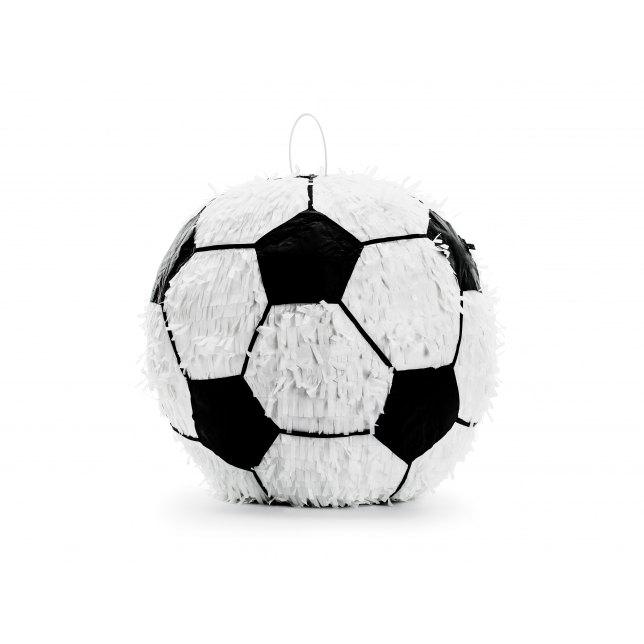 Hvid & Sort Fodbold Piñata 1 stk.
