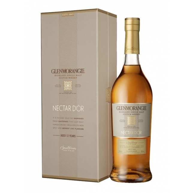 Glenmorangie Nectar D'or 12 års Highland Single Malt Scotch Whisky 46% 70 cl. (Gaveæske)