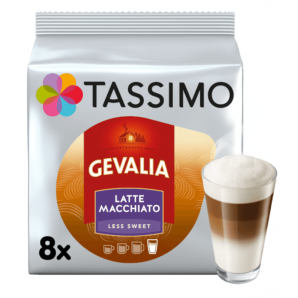 Tassimo Gevalia Latte Macchiato Less Sweet 8 stk. (kapsler) MHT 20-01-23